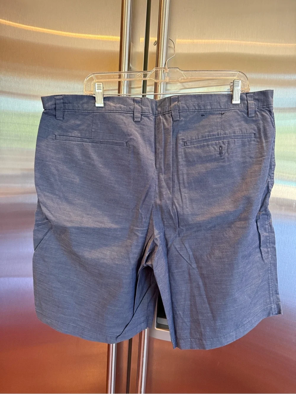 Banana Republic Men's Flat Front Chino Shorts - Blue, size 38
